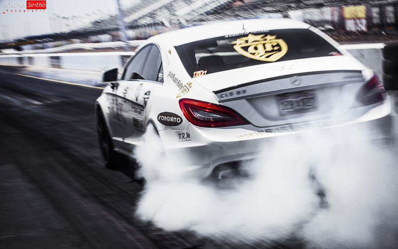 race, 2K, mercedes, burnout, white, smoke, cls63, car, amg, hd, cls, cars