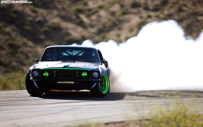 drift, smoke, burnout, mustang, hd, 1080P, cars