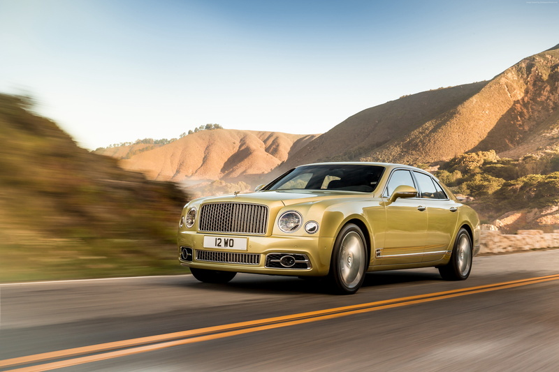 Bentley Mulsanne Speed, Geneva Auto Show 2016, luxury car, 4K, gold