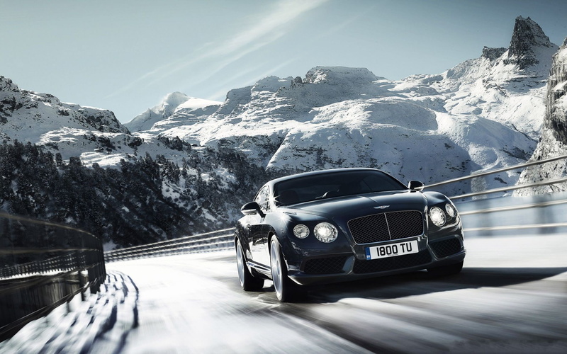 winter, Bentley, bridge, 1080P, mountains