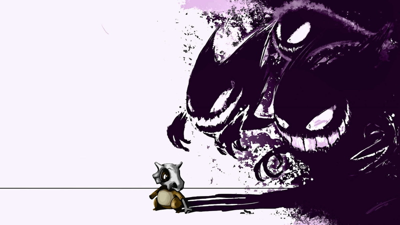 1080P, abstract, art, fantasy, Haunter, Gengar, ghastly, cubone, hd