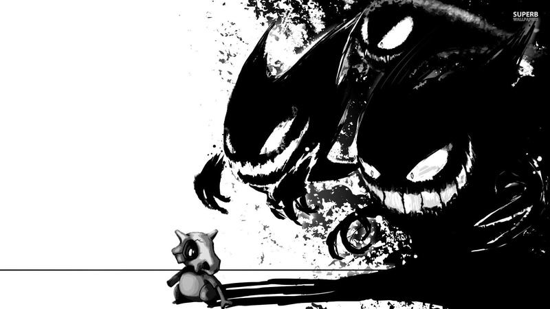 x, Video Games, art, games, Gengar, Cubone, video, water, 1920x1080 px, nature, hd, px, 1080P, pokemon