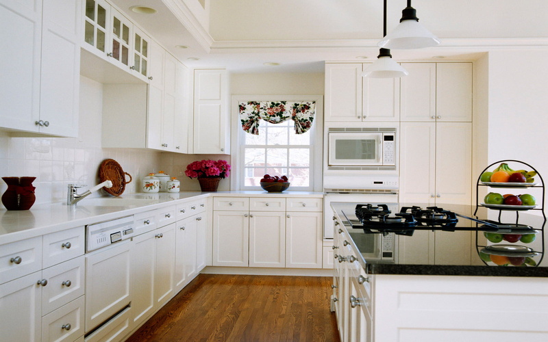 decor, lifestyles, hardwood, appliance, open Concept, white, sink, house, no People, domestic Room, oven, cooking, inside Of, table, wood, room, granite