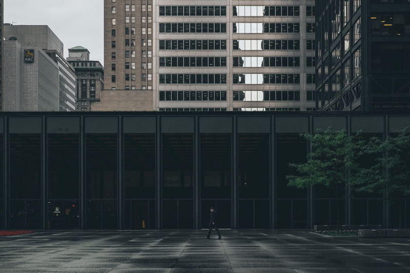 city, architecture, window, modern, street, incidental people, day, skyscraper, night, office Building, 4K, people, man, office building exterior, built Structure
