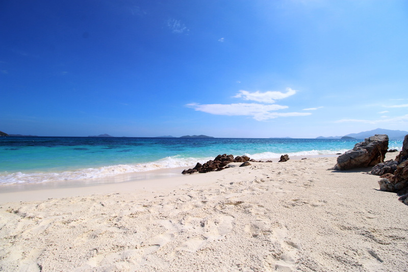island, seaside, vacation, shore, body, cloud - sky, scenery, coron, summer, beauty in nature, malcapuya island, tranquil scene, blue, water, nature, scenics - nature