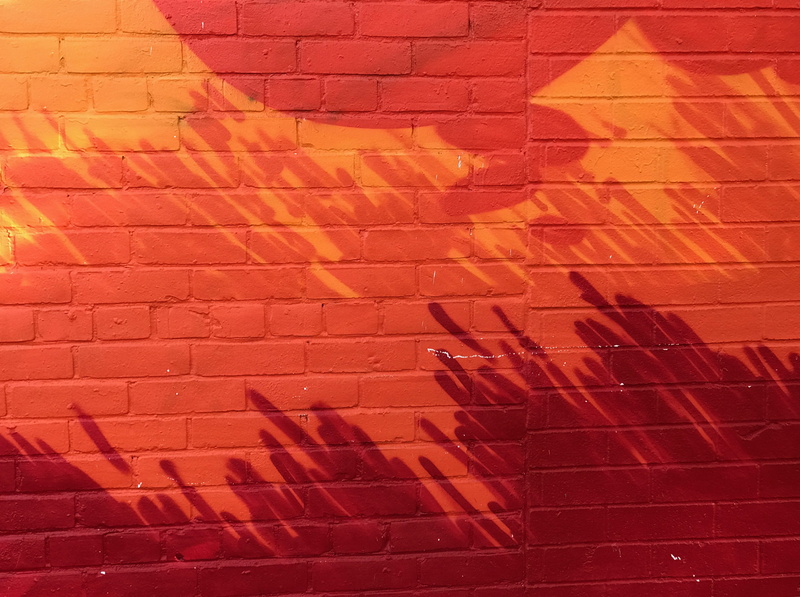 wall, day, full frame, brick wall, toronto, architecture, pattern, texture, yellow, graffiti, backgrounds, fire, paint, textured, flooring, 2K, orange color