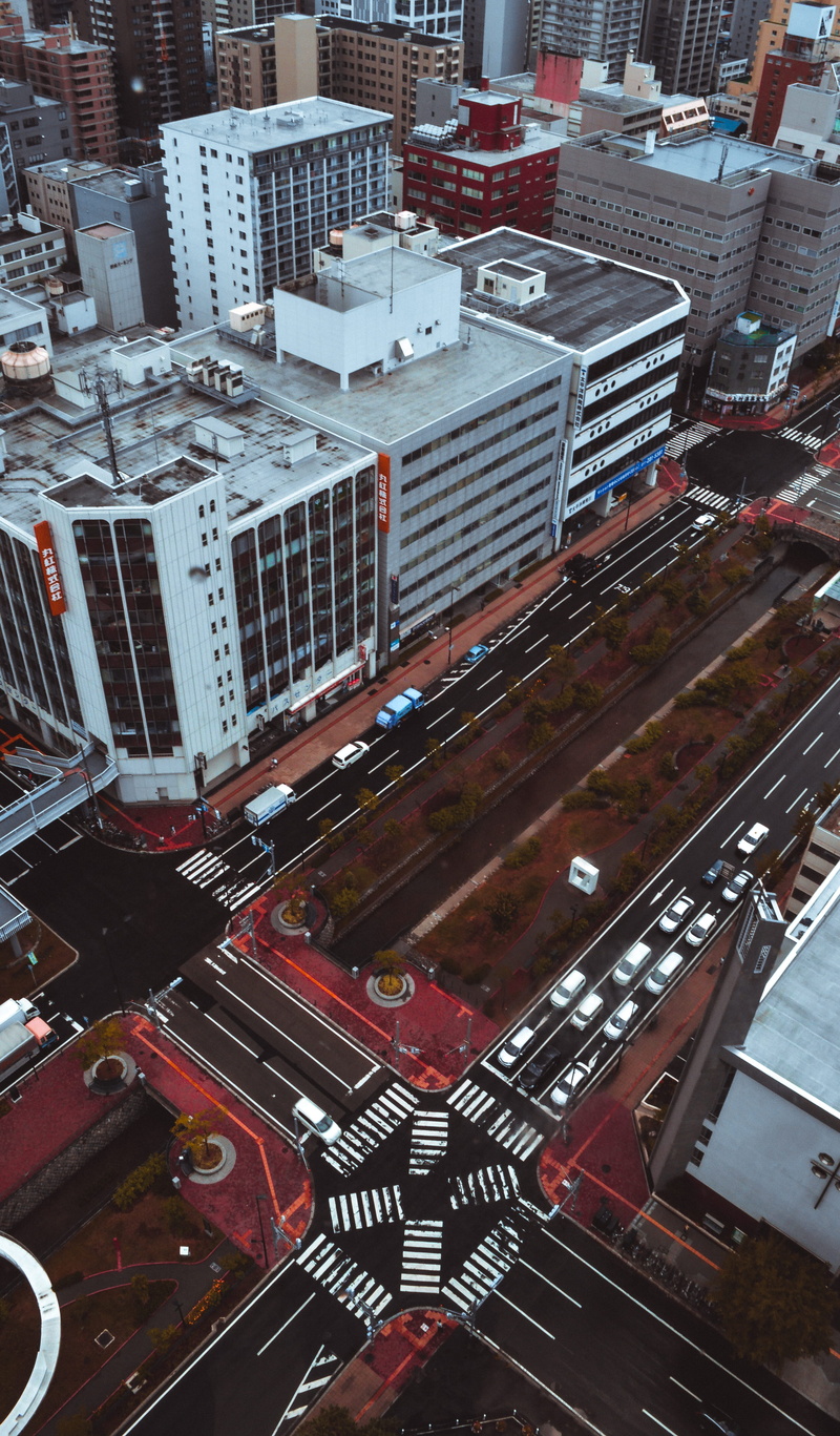 neighborhood, cool, tower, red, residential district, cold, car, architecture, screensaver, transportation, metropolitan, city life, iphone, android, background