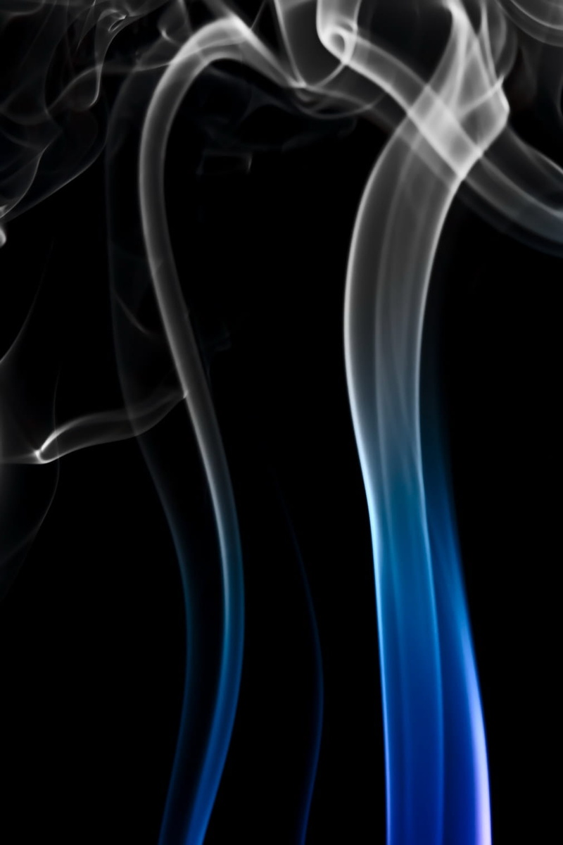 fumes, smell, smooth, pattern, wave, luminosity, shape, complexity, flow, background, steam, spirituality, air, nature, blue, indoors, black, soft, black background