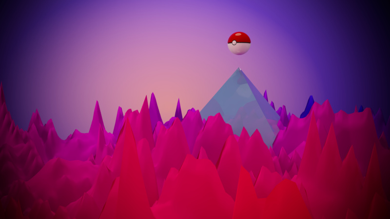 vaporwave, 1080P, vapor, Pokemon Go, 3D Abstract, abstract, 3d design
