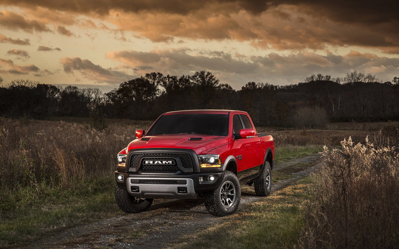 outdoors, motor vehicle, sky, landscape, 4x4, land, grass, land vehicle, 2K, plant, forest, environment, dirt road, mode of transportation, car, red, day