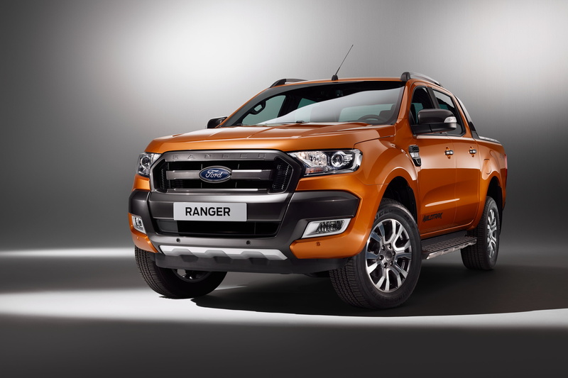 plastic, vignette, gray background, toy car, studio shot, no people, Ford, crew, land vehicle, transportation, toy, indoors, pickup, Ranger, orange, gray