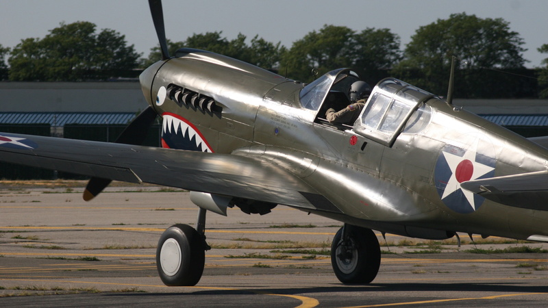 day, airport, p40, cab, plane, plant, propeller, pickup, clear sky, silverado, aircraft wing, chevrolet, 2K, air vehicle, side view, aerospace industry