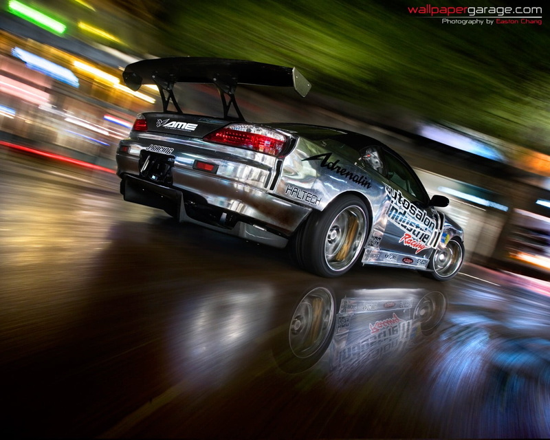 illuminated, travel, 720P, truck, cab, speed, auto racing, silverado, mode of transportation, Nissan Silivia, black, Nissan, transportation, motor racing track