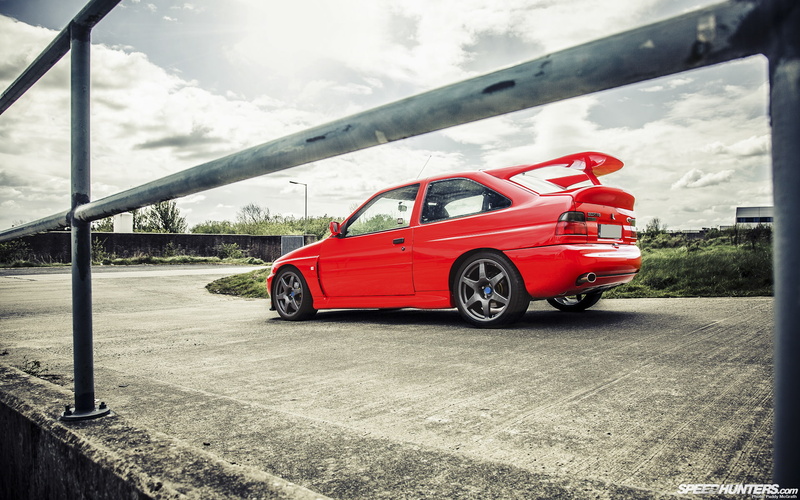 ford, cars, red, escort, hd, coupe, cosworth, 1080P