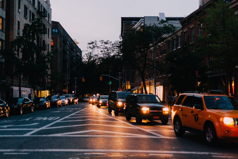5K, new York City, black, outdoors, downtown District, road, manhattan - New York City, urban Scene, uSA, traffic, light, nature, mode of Transport, sign