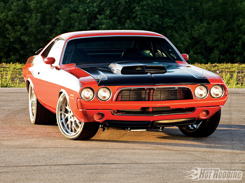 muscle, cars, challenger, rod, dodge, 720P, 1973, hot