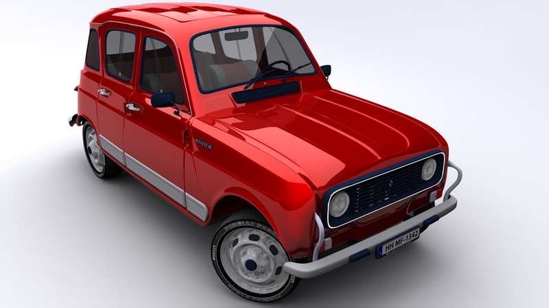 renault, coche, frances, rojo, 1080P