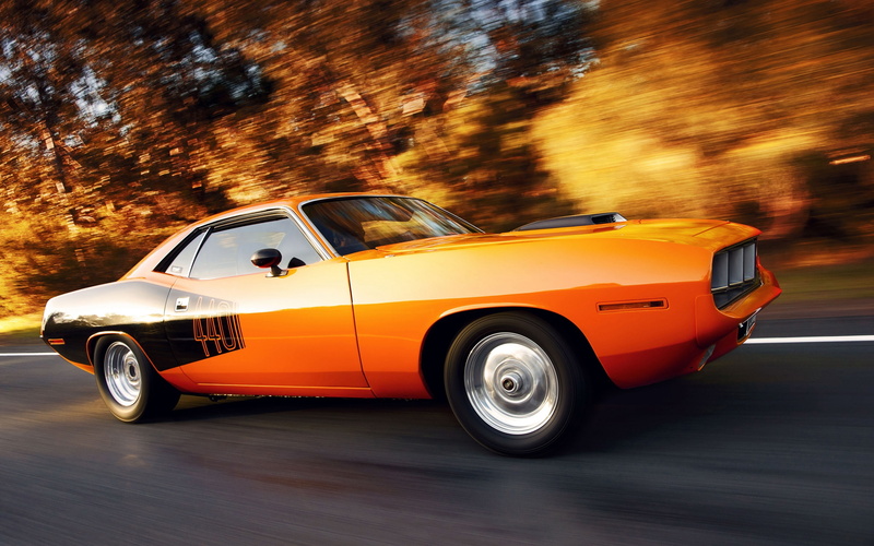 Plymouth, muscle, cuda, Car, 2K