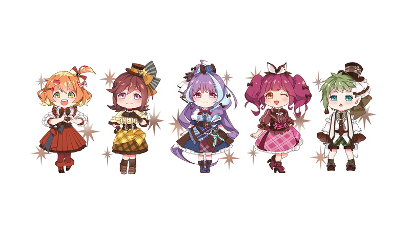 Macross Delta, Makina Nakajima, Walküre, anime girls, Reina Prowler, 4K, chibi, anime, Freyja Wion, Mikumo Guynemer, Kaname Buccaneer, white background