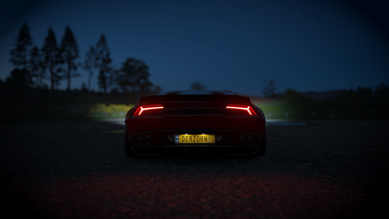 video games, Liberty Walk, Huracan, Forza Horizon 4, screen shot, night, 1080P, car, dark, lamboghini, vehicle