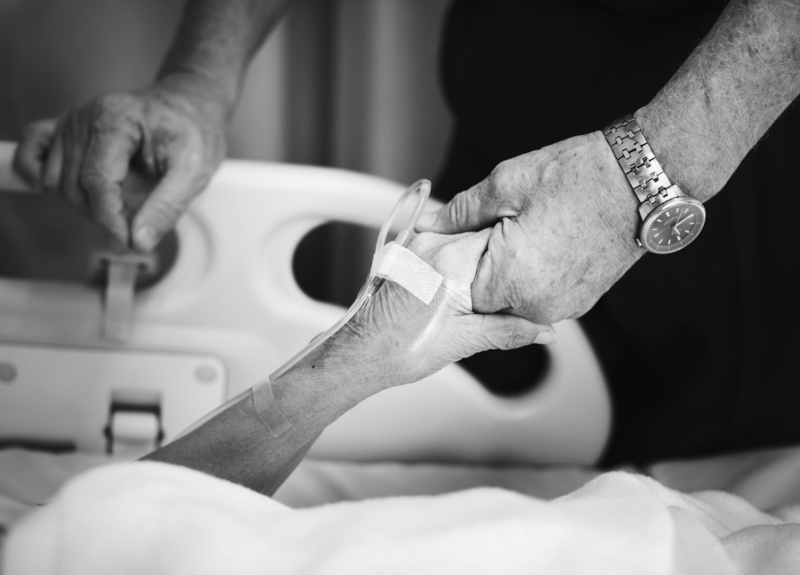 making, human hand, photography, woman, holding, indoors, 5K, grayscale, healthcare, hose, black and white, treatment, patient, adults, trust, human body part