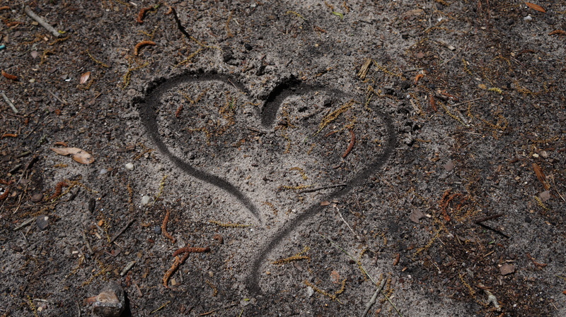 texture, day, art and craft, high angle view, art, nature, peace, creativity, leave love where you go, beauty everywhere, dirt, positive emotion, outdoors
