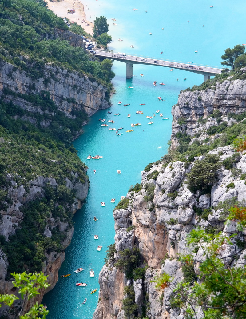 plant, tree, rock formation, flo, view, nautical vessel, transportation, 4K, solid, cliff, nature, france, day, bridge, rock, outdoors, high angle view