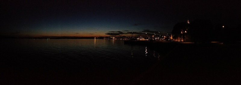 beach, 8K, copy space, gray, night, sunset, land, flat, architecture, cityscape, nature, tranquil scene, tv, city, dark, built structure, Oslo, silhouette