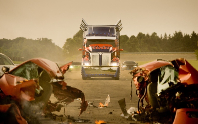 era, robots, truck, transformers, destruction, 720P