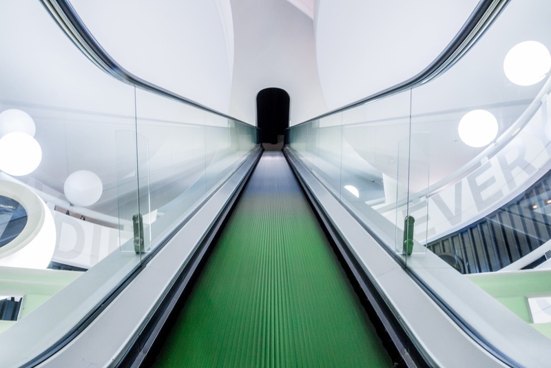 the way forward, 1080P, railing, glass - material, indoors, convenience, steps and staircases, futuristic, building, illuminated, moving walkway, ceiling