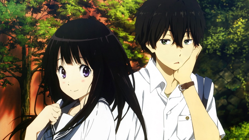 hotaru, smile, chitanda, boy, oreck, Hёka, 2K, Hyouka, girl, era, Oreck Hotaru Chitanda Era