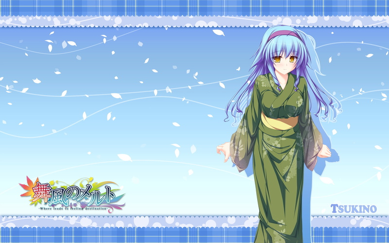 lunaris filia, day, smiling, kimono, clothing, real people, standing, anime, sky, women, looking at camera, front view, portrait, hiiragi tsukino, representation