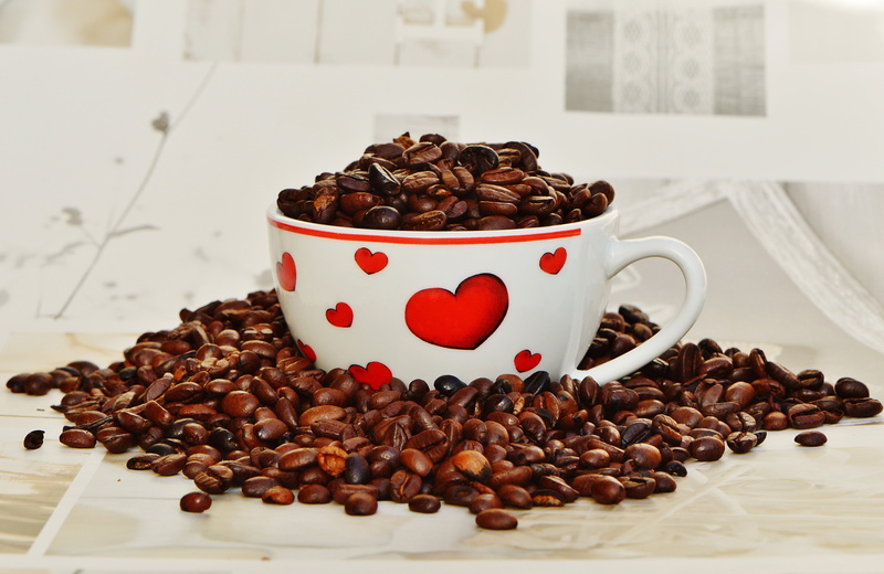 abundance, coffee cup, espresso, no people, freshness, beans, indoors, table, crockery, coffee beans, for two, benefit from, romance, coffee, mug, cup