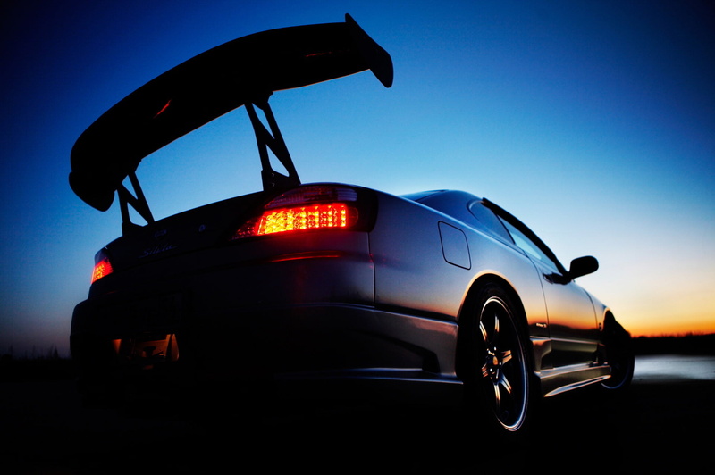 side View, sky, mode of transportation, traffic, 1080P, 2000, sports Car, sunset, silhouette, modern, Nissan, blue, Sylvia, wheel, reflection, fuel and Power Generation