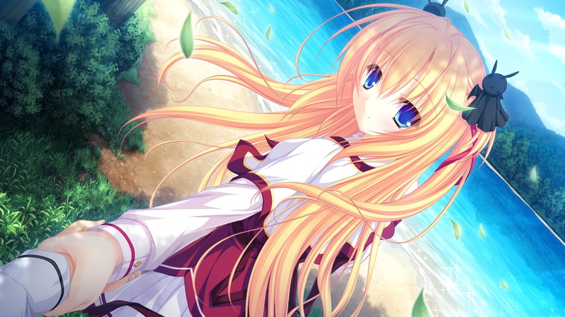 Sylvia luna infinitus, Girl, leisure activity, Mikagami mamizu, multi colored, water, Blonde, Walking, Lunaris filia, sea, day, lifestyles, creativity