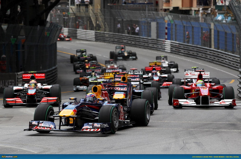 monaco, red, racecar, 1080P, bull, color, f, race, cars, sport, assorted