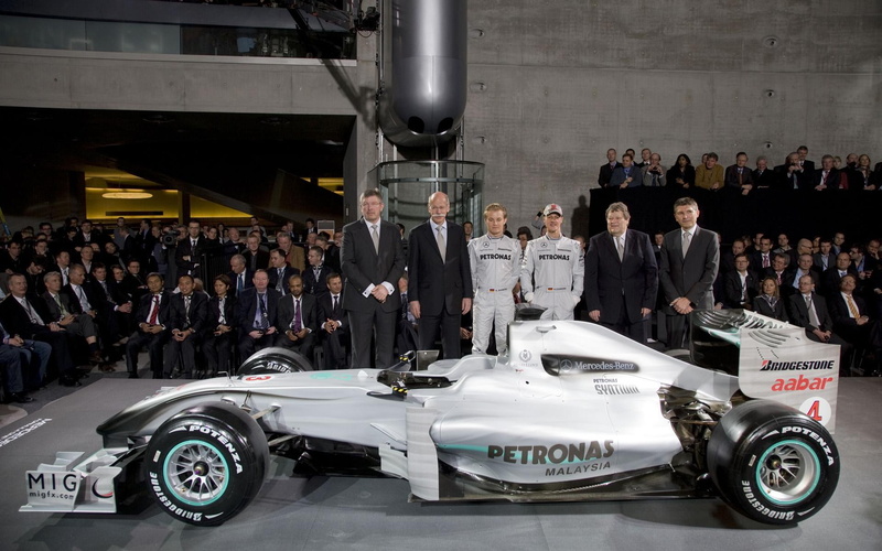 racecar, white, new, team, gray, f, petronas, mercedes, cars, 1080P