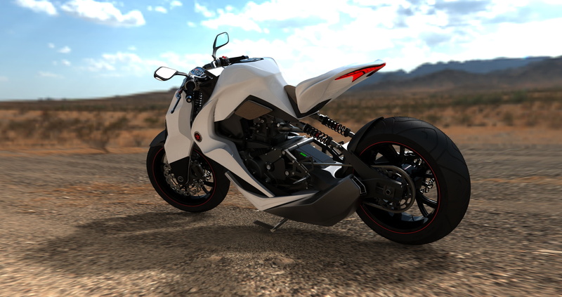 mirror, chrome, driving, mode of Transport, figure, land, 2012, Moto, style, new, transportation, extreme Sports, cloud - sky, design, motorcycle Racing