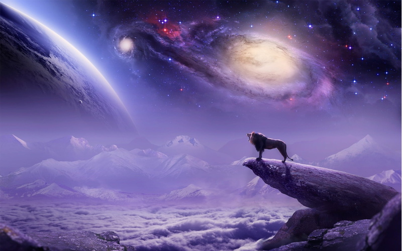 cloud - sky, nature, way, outdoors, sky, scenics - nature, digital composite, composite image, painting, mountain, galaxy, landscape, 1080P, science, star - space