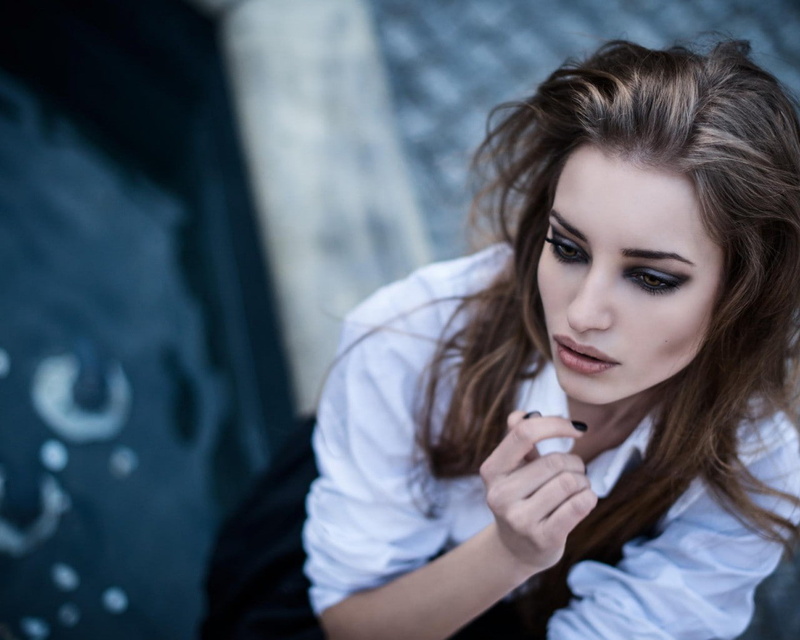 headshot, beauty, emotion, airbrushed, hairstyle, model, looking, adult, Valis Volkova, waist up, females, one person, portrait, brown hair, young adult