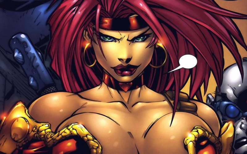 Red Monika, Comics, 1080P, Battle Chasers