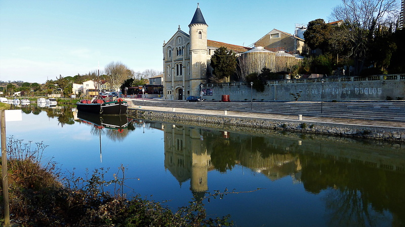 building, nature, france, travel, winter landscape, building exterior, outdoors, place of worship, waterfront, water, day, 4K, body of water, built structure