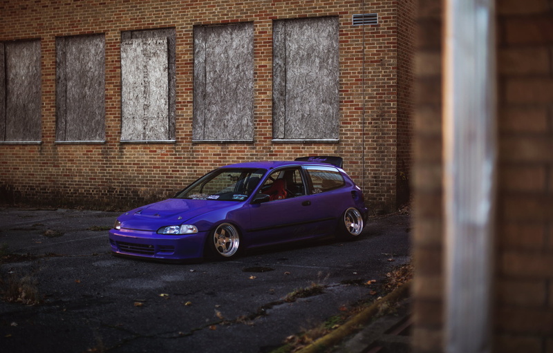 stance. Honda, civici, garage, day, retro styled, city, vintage car, stationary, car, no people, built structure, brick wall, door, mode of transportation