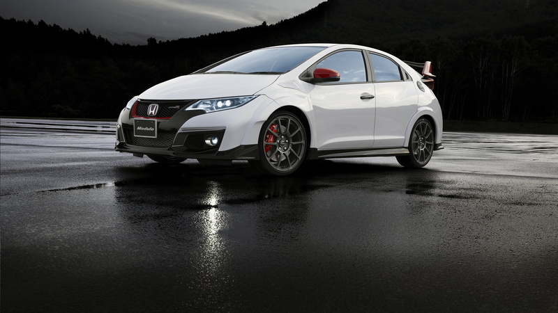 Honda, Modulo, Type R, 4K, civici, Civic, white