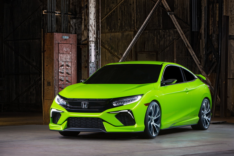 mode of transportation, sports car, Concept, indoors, Honda, luxury, coupe, green color, built structure, land vehicle, retro styled, 2015, 4K, motor vehicle