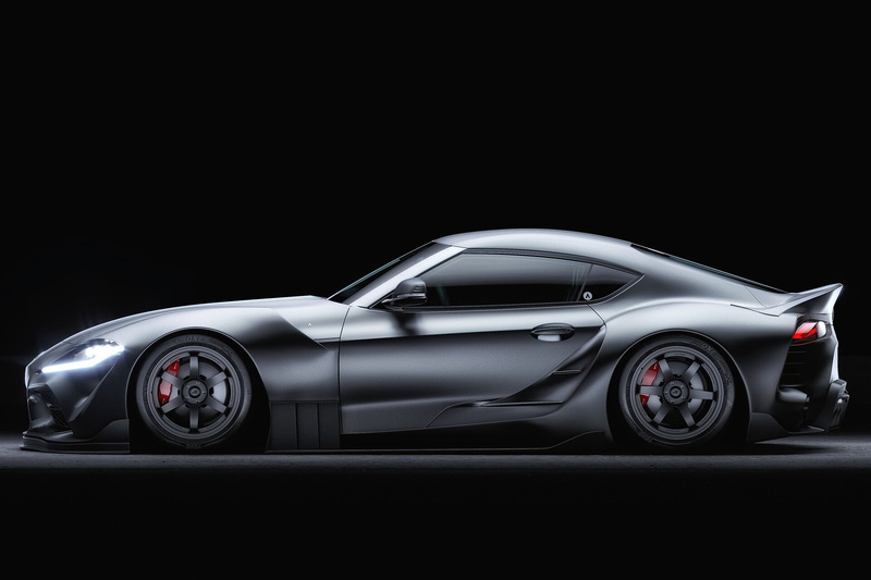 Transport and Vehicles, Side view, A90, Toyota, FLAT HAT 3D Studio, Auto, Car, by FLAT HAT 3D Studio, Supra, 1080P, Sports car, Toyota Supra А90, Grey