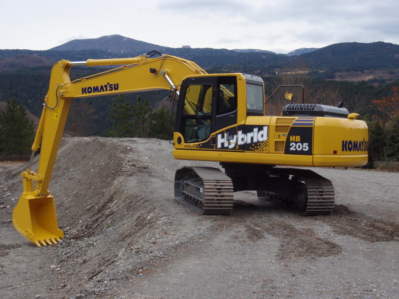 Excavator, Vehicles, 1080P, Komatsu HB205, Hybrid Excavator