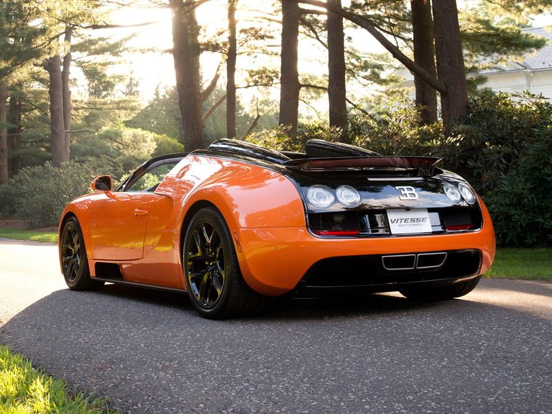status Car, supercar, elegance, trees., side View, day, land Vehicle, nature, tree trunk, car, porsche, wheel, orange color, engine, veyron, power, outdoors