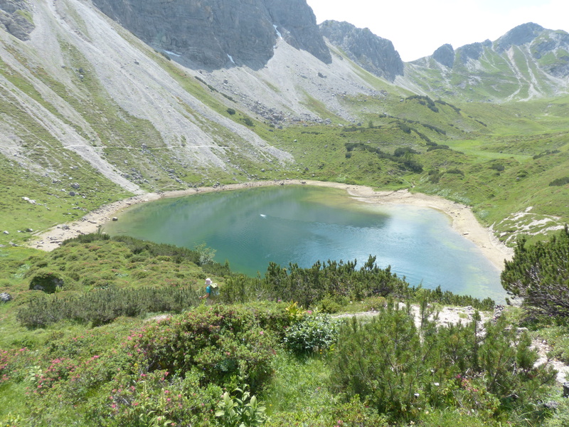 beauty in nature, nature, tyrol, alpine lake, outdoors, alpine, scenics, Pool, hiking, saalfeld höhenweg, mountain range, water, stone kar tip, tranquility