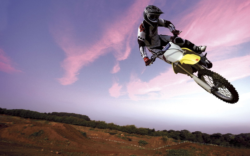 motorsports, 1080P, motorcycle, motocross, Suzuki, jumping